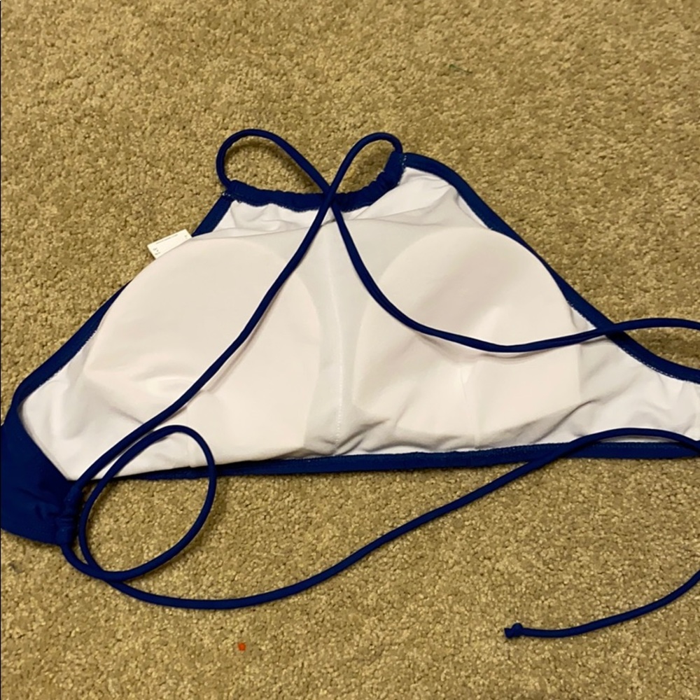 All For Color Navy Halter Bikini Top - Picture 2 of 3